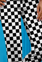 Checkered Skinny Capris Woman Leggings