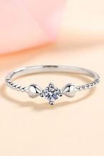 Adored Moissanite Heart 925 Sterling Silver Ring Silver