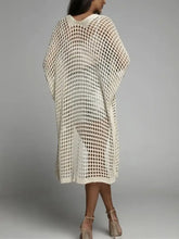 Openwork Open Front Three-Quarter Sleeve Cover Up Woman Outerwear