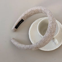 Polyester Wide Hair Headband Khaki One Size