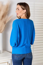 Zenana Full Size Round Neck Batwing Sleeve Blouse Woman Blouses