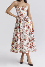 Floral Print Spaghetti Strap Midi Dress Floral Casual Dresses