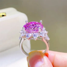 10 Carat Moissanite Zircon 925 Sterling Silver Ring Rings