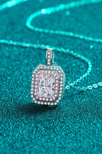 1 Carat Moissanite Geometric Pendant Chain Necklace