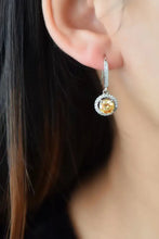Platinum-Plated 2 Carat Moissanite Drop Earrings Earrings