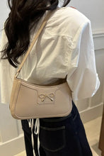 Bow Trim PU Leather Shoulder Bag Shoulder Bags