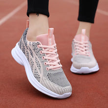 Breathable Mesh Lace Up Athletic Pale Blush