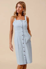 SO ME Button Down Pocket Front Pinafore Dress Casual Dresses