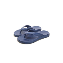 Toe Post Platform Slippers Navy