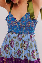 Floral Tiered Maxi Dress with Mixed Print Design Casual Dresses