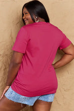 Simply Love womens Halloween theme short sleeve dusty rose oversized t-shirt