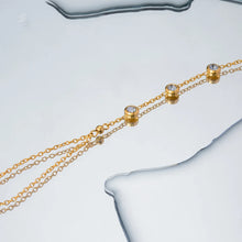 18K Gold-Plated Inlaid Rhinestone Bracelet