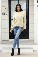 Round Neck Long Sleeve Sweater Sweater Pullovers