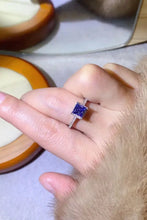 1 Carat Moissanite 925 Sterling Silver Square Ring Rings