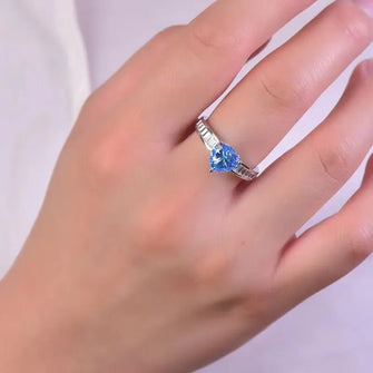 2 Carat Moissanite 925 Sterling Silver Ring Silver Rings