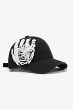VIBRA Graphic Distressed Adjustable Baseball Cap Hats