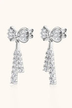 1.12 Carat Moissanite 925 Sterling Silver Bow Earrings Earrings