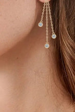 1.2 Carat Moissanite Layered Chain Earrings Earrings