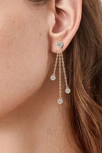 1.2 Carat Moissanite Layered Chain Earrings Earrings