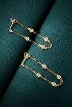 1 Carat Moissanite 925 Sterling Silver Chain Earrings Earrings