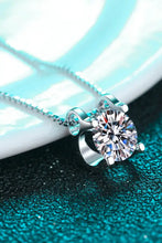 1 Carat Moissanite 925 Sterling Silver Chain Necklace Necklaces