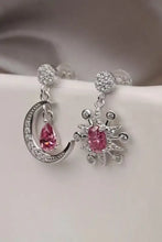 1 Carat Moissanite 925 Sterling Silver Moon & Star Earrings Earrings