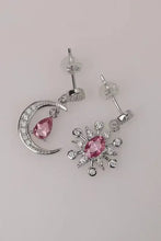 1 Carat Moissanite 925 Sterling Silver Moon & Star Earrings Earrings