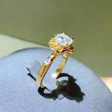 1 Carat Moissanite Zircon 925 Sterling Silver Ring Rings