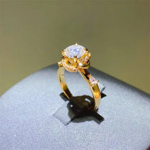 1 Carat Moissanite Zircon 925 Sterling Silver Ring Rings