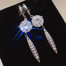 10 Carat Moissanite 925 Sterling Silver Earrings Earrings