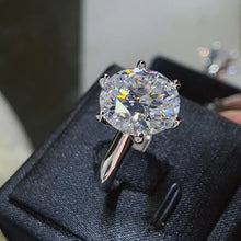 10 Carat Moissanite 925 Sterling Silver Ring Fine Jewelry