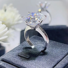 10 Carat Moissanite 925 Sterling Silver Ring Fine Jewelry
