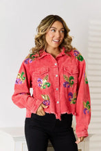 Sequin Raw Hem Jacket Woman Outerwear
