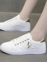 Quilted Platform Sneakers with Metallic Gold Accents Woman Sneakers