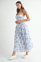 MABLE Sweetheart Neckline Floral Printed Midi Dress Casual Dresses