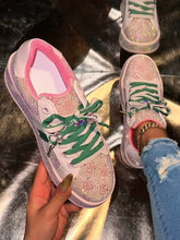 Rhinestone Round Toe Sneakers Woman Sneakers