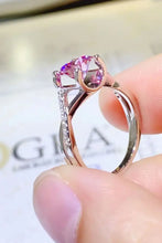 1 Carat Moissanite Crisscross 925 Sterling Silver Ring Rings
