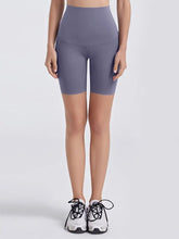 Wide Waistband Sports Shorts Lavender Woman Activewear