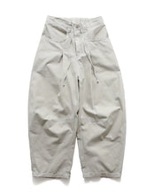 Men's Wide Leg Drawstring Cargo Curved Pants Apricot