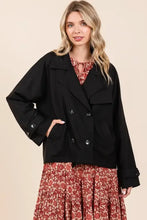 Mittoshop Double Breasted Long Sleeve Trench Coat Jacket Woman Outerwear