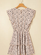Heart Flutter Sleeve Ruffle Mini Dress