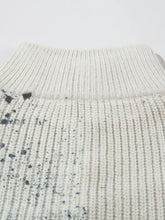 Men's Oversized Graffiti Zip Up Knit Cardigan Cardigans