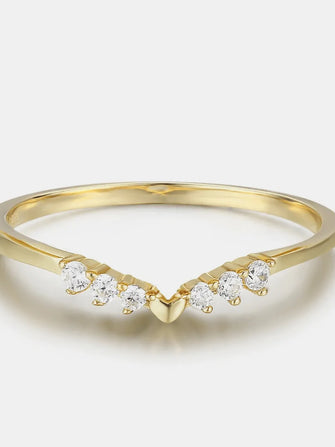 925 Sterling Silver Inland Zircon Ring Gold Rings