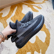 Mesh Lace-Up Platform Athletic Shoes Dark Gray
