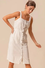 SO ME Button Down Pocket Front Pinafore Dress Casual Dresses