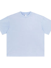Men's Round Neck Half Sleeve T-Shirt Light Blue
