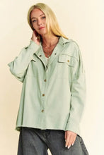 Davi & Dani Multi Color Rock & Roll Fringed Hem Loose Fit Shacket Woman Outerwear