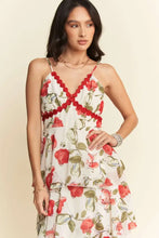 Davi & Dani Contrast Ring Lace Layered Ruffle Maxi Cami Dress Casual Dresses