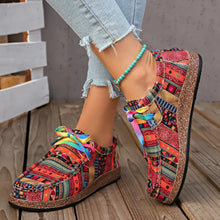 Printed Round Toe Sneakers Woman Sneakers