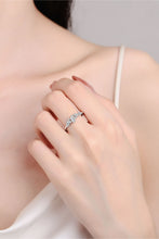 Adored Moissanite Rhodium-Plated Ring Silver